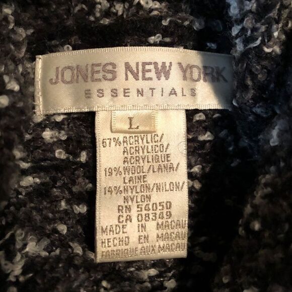 Jones New York Wool Blend Sweater Tank | Size Large Classic Layering Knit - Picture 3 of 10